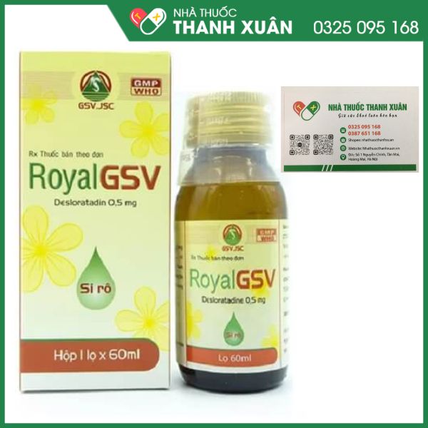 RoyalGSV 30 điều trị viêm mũi dị ứng, mày đay